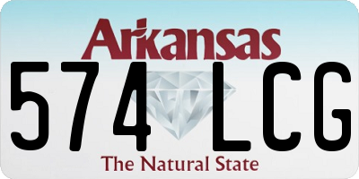 AR license plate 574LCG