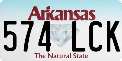 AR license plate 574LCK