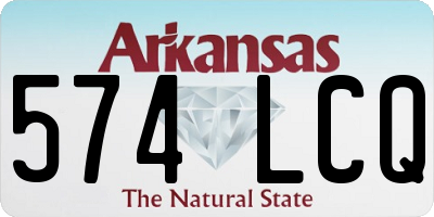 AR license plate 574LCQ