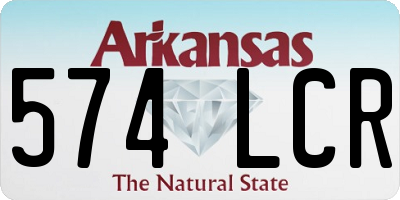 AR license plate 574LCR