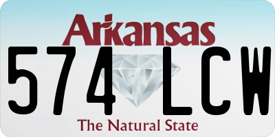 AR license plate 574LCW