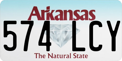 AR license plate 574LCY