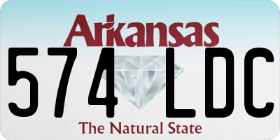 AR license plate 574LDC