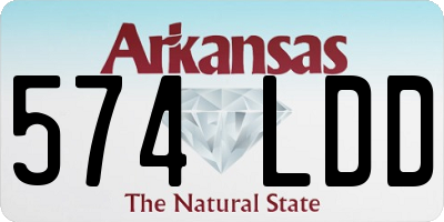 AR license plate 574LDD