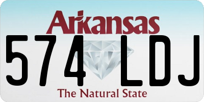 AR license plate 574LDJ