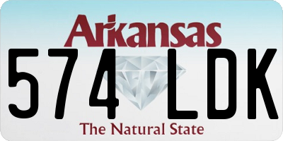 AR license plate 574LDK