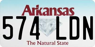 AR license plate 574LDN