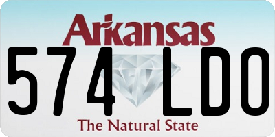 AR license plate 574LDO
