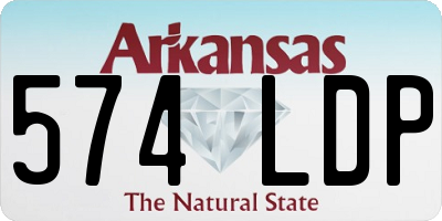 AR license plate 574LDP