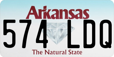 AR license plate 574LDQ