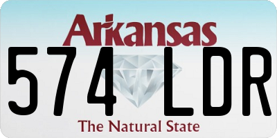 AR license plate 574LDR