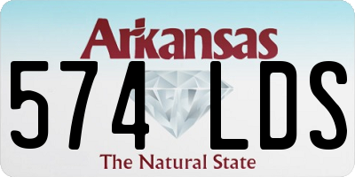 AR license plate 574LDS