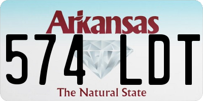 AR license plate 574LDT
