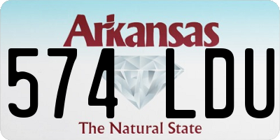 AR license plate 574LDU