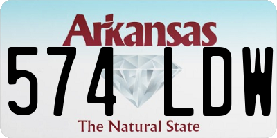 AR license plate 574LDW