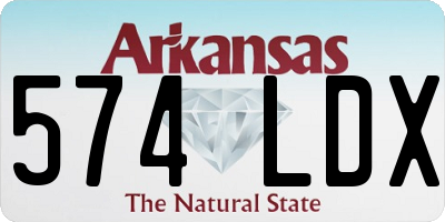 AR license plate 574LDX