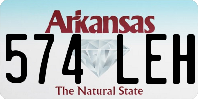 AR license plate 574LEH
