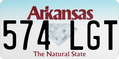 AR license plate 574LGT
