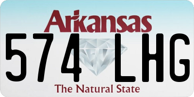 AR license plate 574LHG
