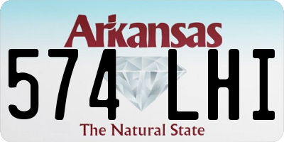 AR license plate 574LHI