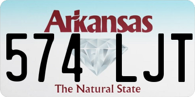 AR license plate 574LJT