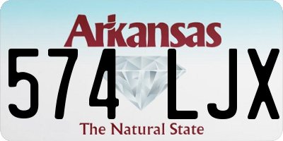 AR license plate 574LJX