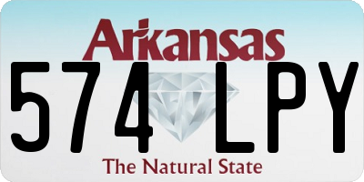 AR license plate 574LPY