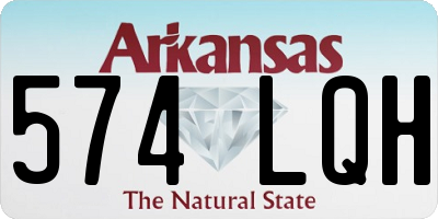AR license plate 574LQH