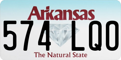 AR license plate 574LQO