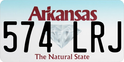 AR license plate 574LRJ