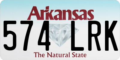 AR license plate 574LRK