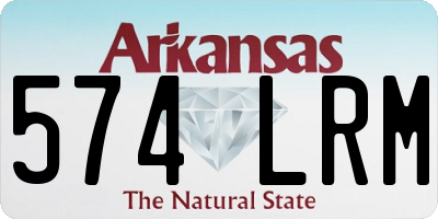 AR license plate 574LRM