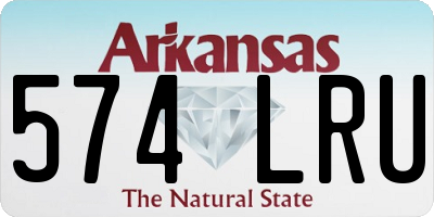 AR license plate 574LRU
