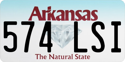 AR license plate 574LSI