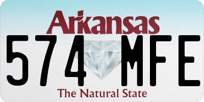 AR license plate 574MFE
