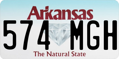 AR license plate 574MGH