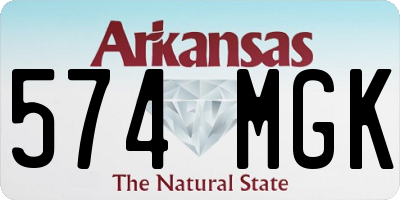 AR license plate 574MGK