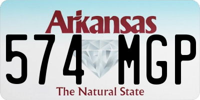 AR license plate 574MGP
