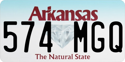 AR license plate 574MGQ