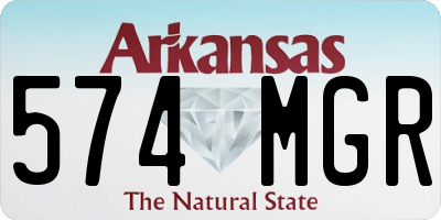 AR license plate 574MGR
