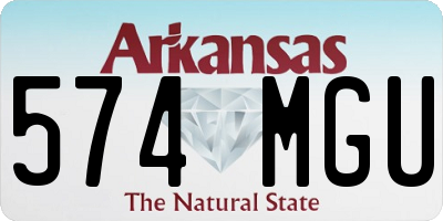 AR license plate 574MGU