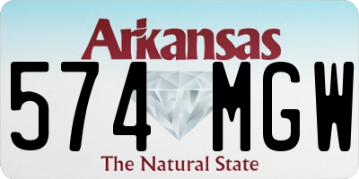 AR license plate 574MGW