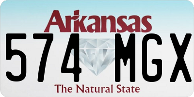 AR license plate 574MGX