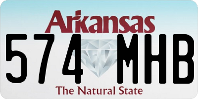 AR license plate 574MHB