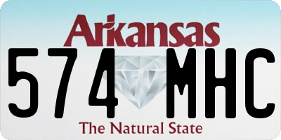 AR license plate 574MHC