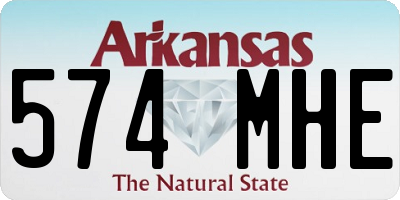 AR license plate 574MHE