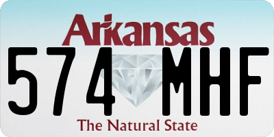 AR license plate 574MHF