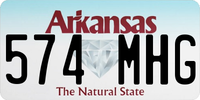 AR license plate 574MHG