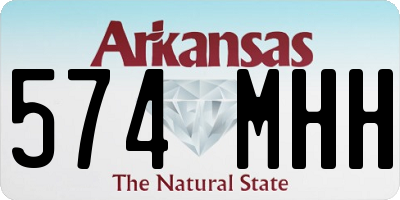 AR license plate 574MHH