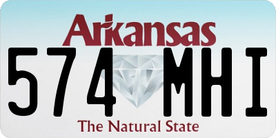 AR license plate 574MHI